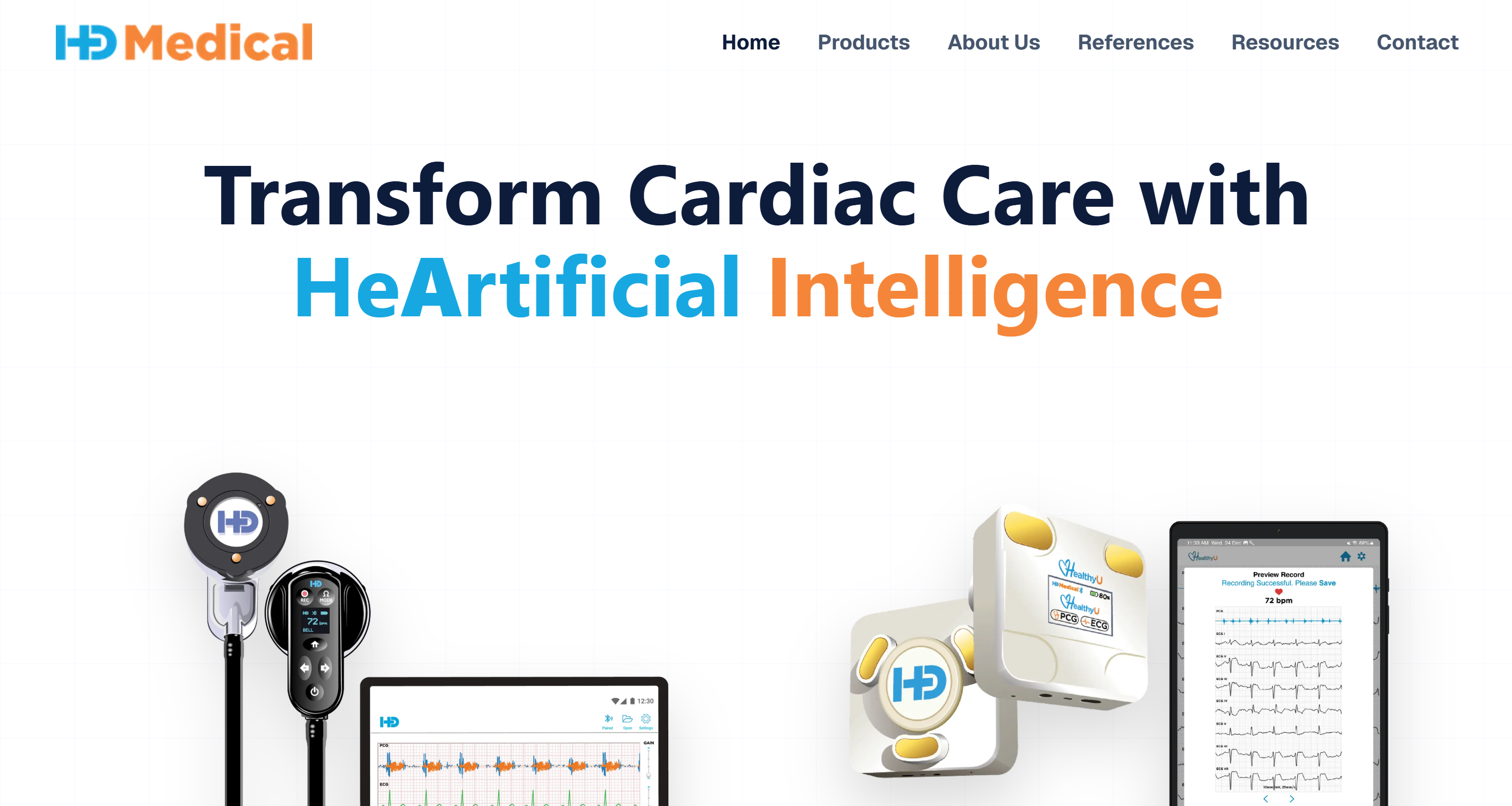 HD Medical Website Screenshot